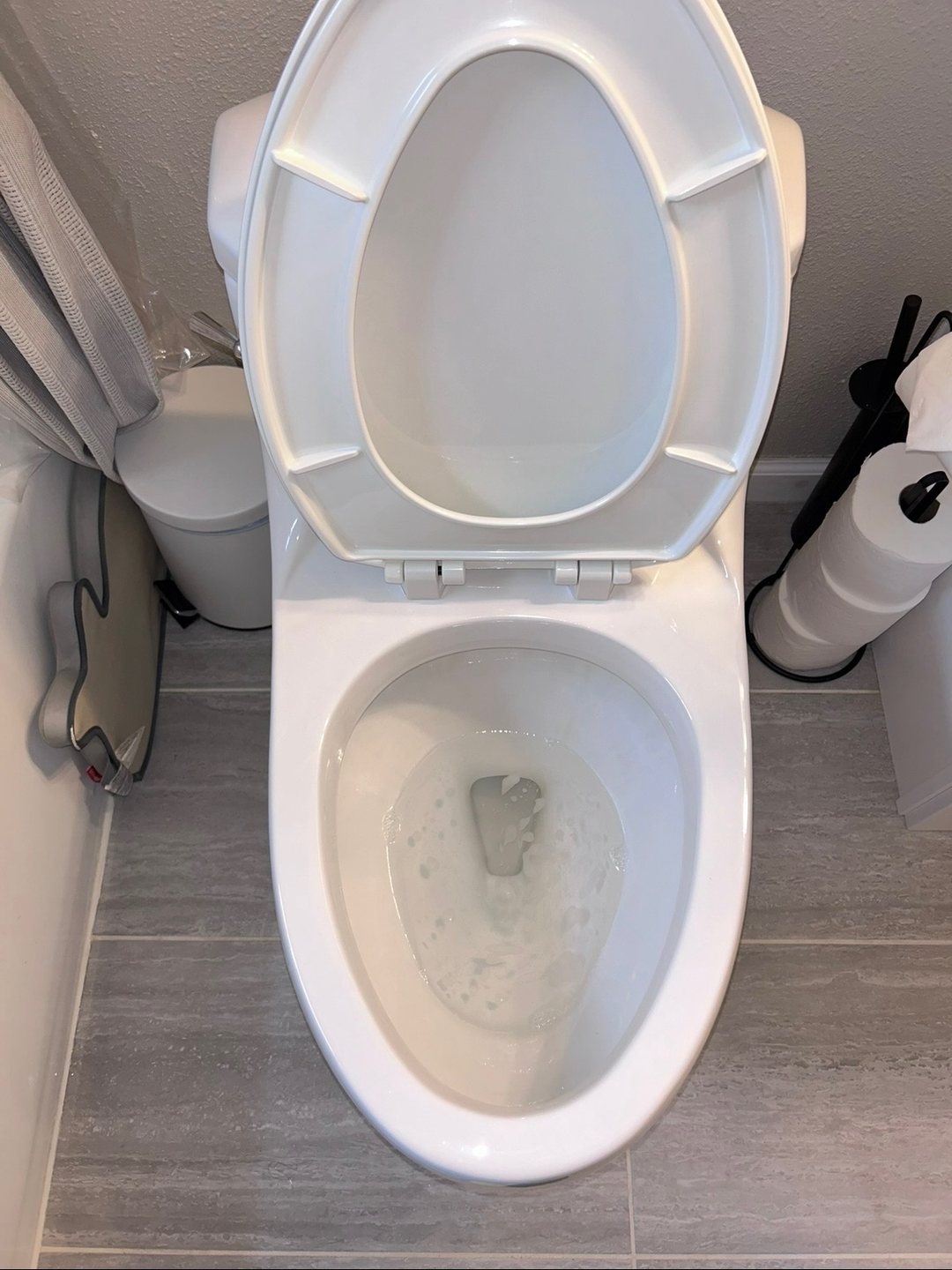 Toilet after cleaning — bright and sanitary